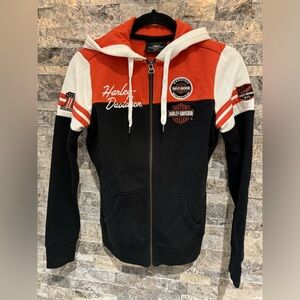 Harley Davidson Zip-up Hoodie Size S